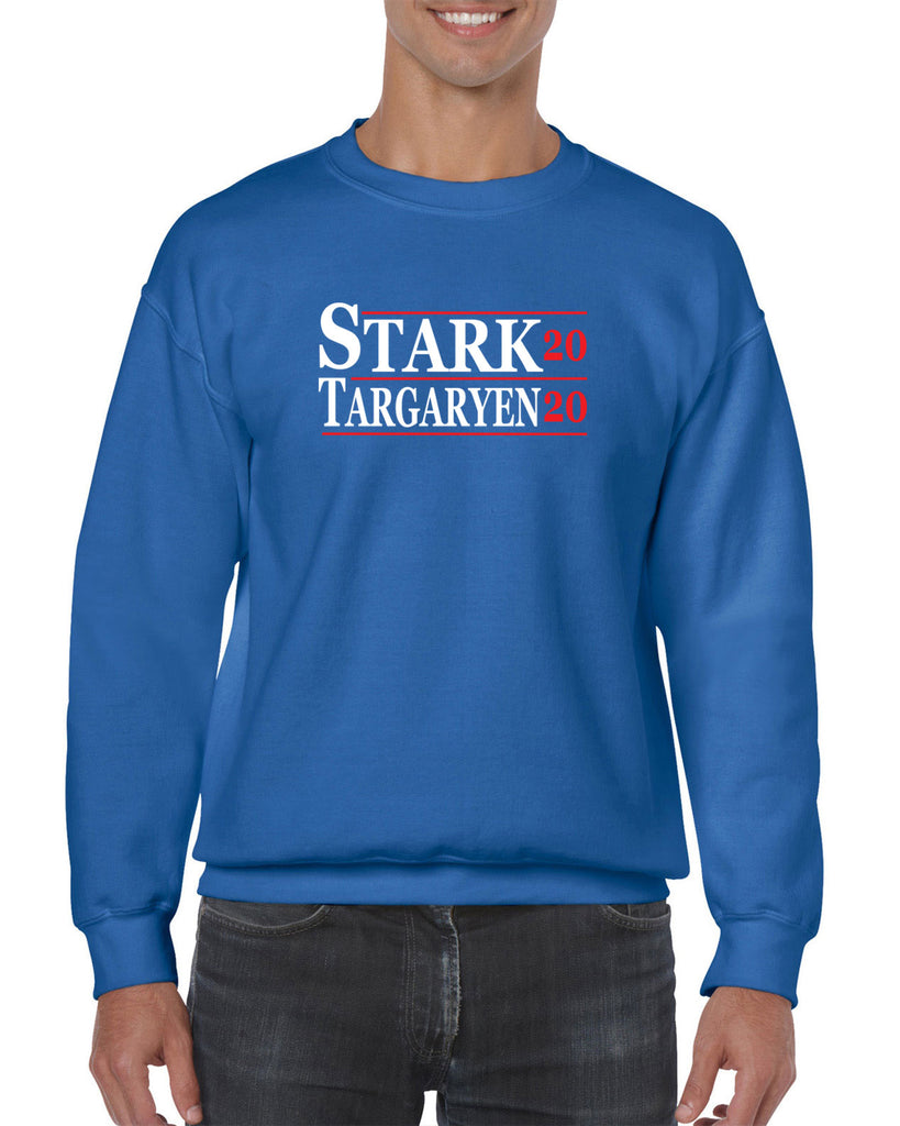 Stark Targaryen 2020 Crew Sweatshirt game of thrones dragons dire wolf tv show kings landing winterfell president campaign