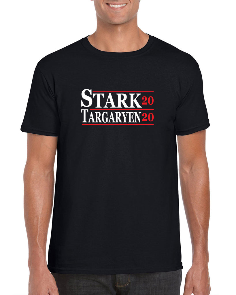 Stark Targaryen 2020 Mens T-shirt game of thrones dragons dire wolf tv show kings landing winterfell president campaign
