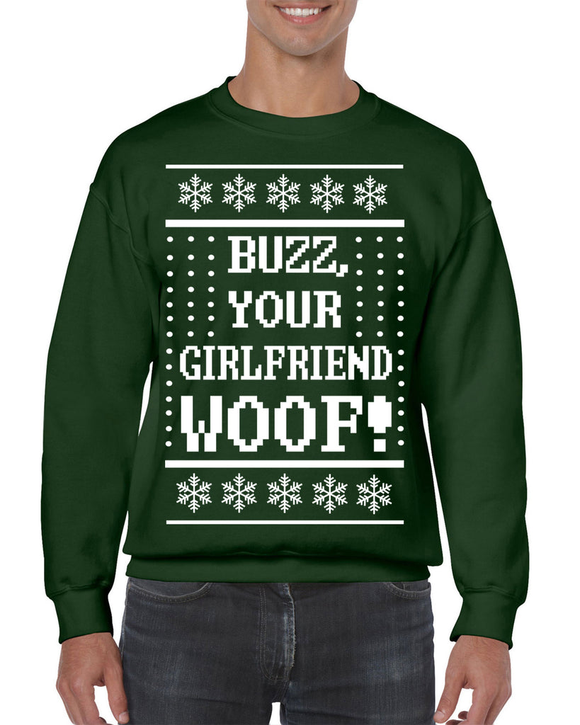 Hot Press Apparel Ugly Christmas Sweater Home Buzz Kevin 90s Movie Alone Sweatshirt Gift Present Holiday Party Costume