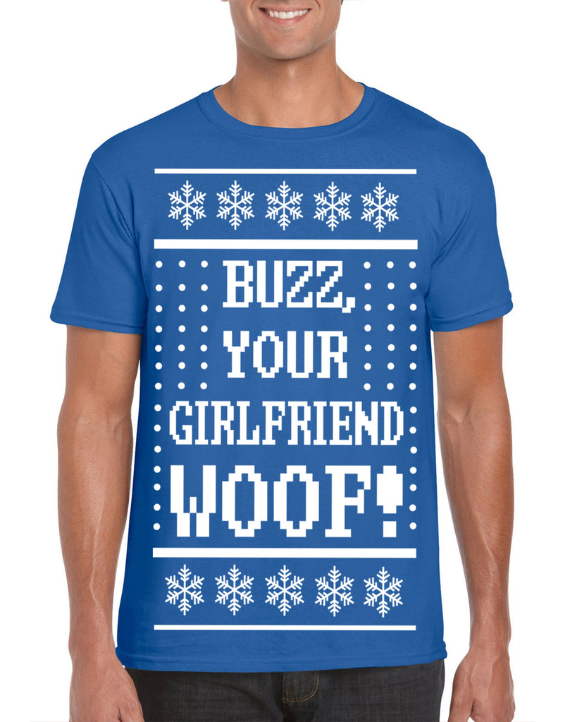 Hot Press Apparel Ugly Christmas Sweater Home Buzz Kevin Alone Gift Present Men's T Shirt Costume Party Holiday Wet Bandits