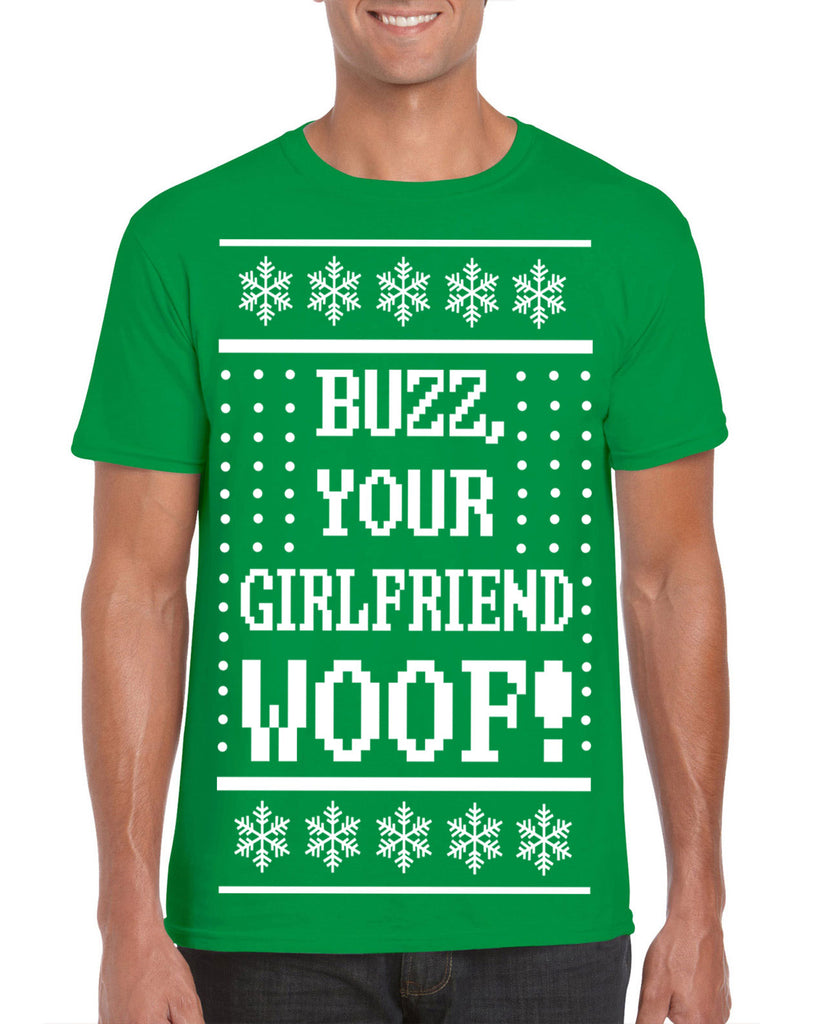 Hot Press Apparel Ugly Christmas Sweater Home Buzz Kevin Alone Gift Present Men's T Shirt Costume Party Holiday Wet Bandits
