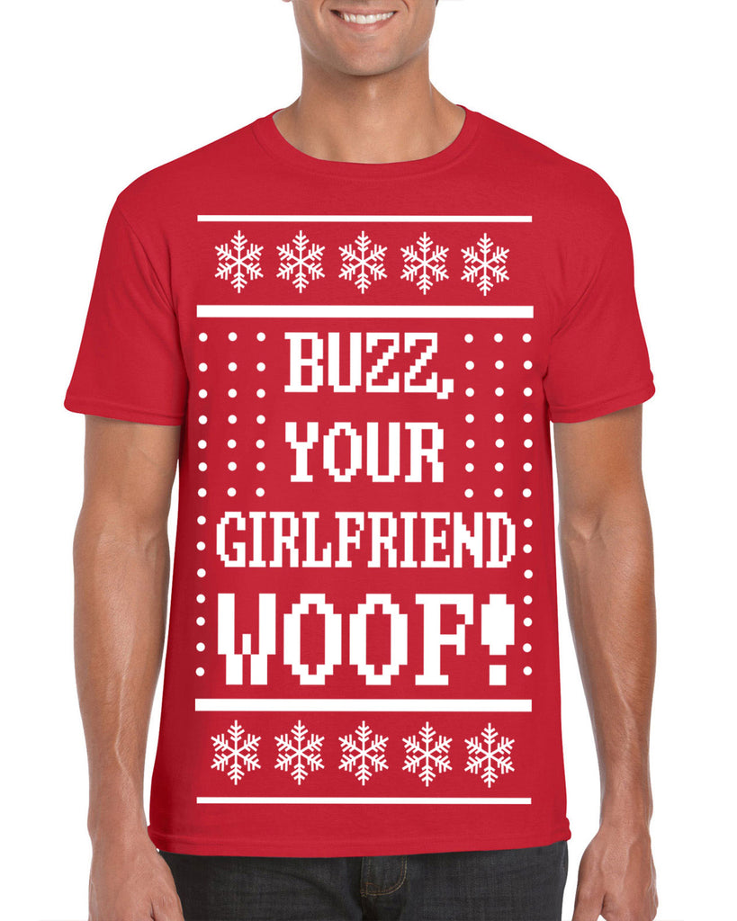 Hot Press Apparel Ugly Christmas Sweater Home Buzz Kevin Alone Gift Present Men's T Shirt Costume Party Holiday Wet Bandits