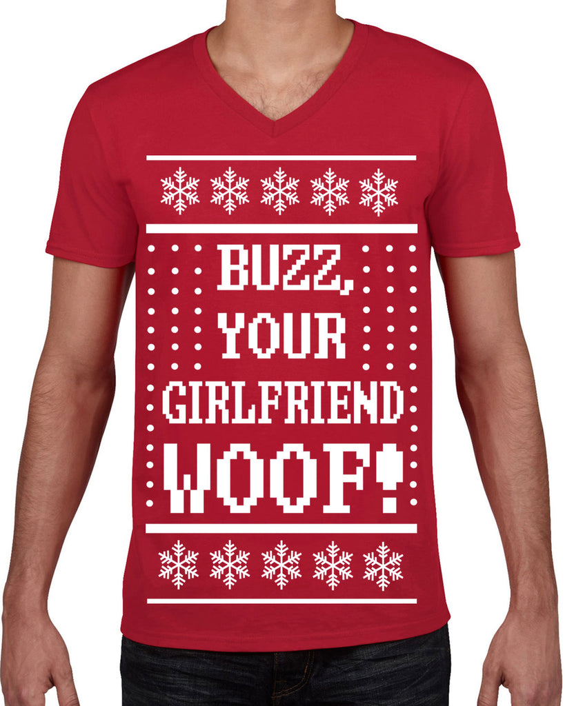Hot Press Apparel Ugly Christmas Sweater Home Kevin Buzz 90s Movie Alone Holiday Party Gift Present Costume Men's Shirt Funny