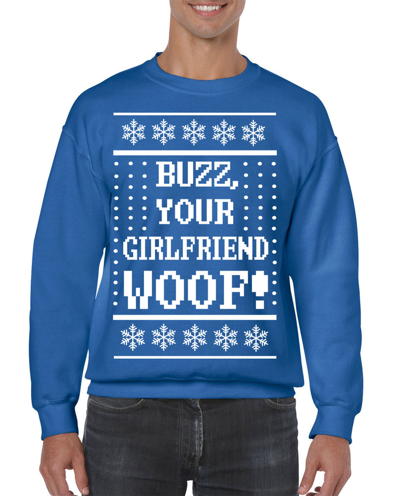 Hot Press Apparel Ugly Christmas Sweater Home Buzz Kevin 90s Movie Alone Sweatshirt Gift Present Holiday Party Costume