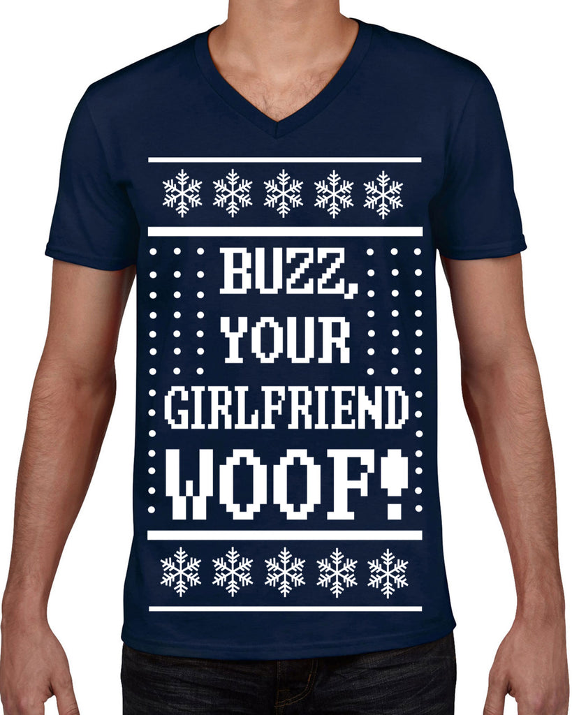 Hot Press Apparel Ugly Christmas Sweater Home Kevin Buzz 90s Movie Alone Holiday Party Gift Present Costume Men's Shirt Funny