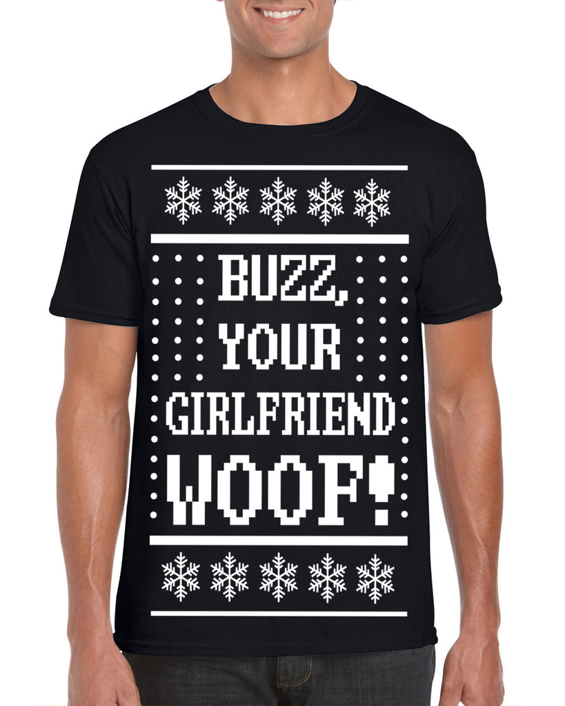 Hot Press Apparel Ugly Christmas Sweater Home Buzz Kevin Alone Gift Present Men's T Shirt Costume Party Holiday Wet Bandits