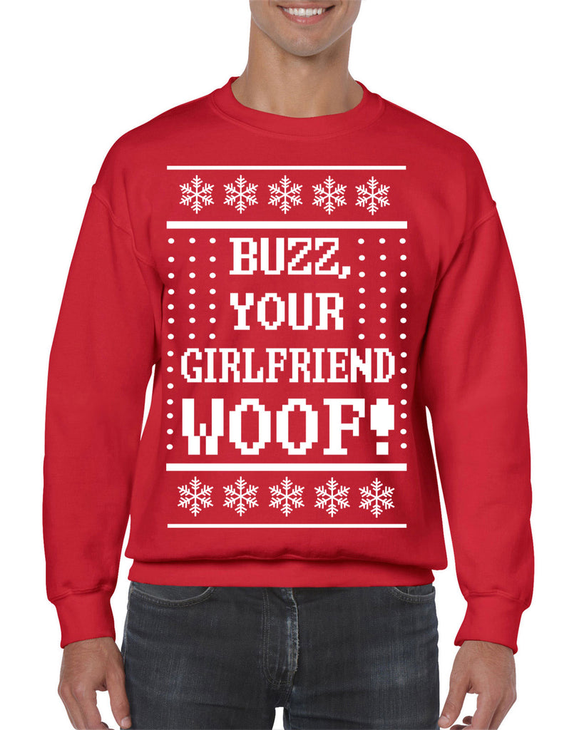 Hot Press Apparel Ugly Christmas Sweater Home Buzz Kevin 90s Movie Alone Sweatshirt Gift Present Holiday Party Costume