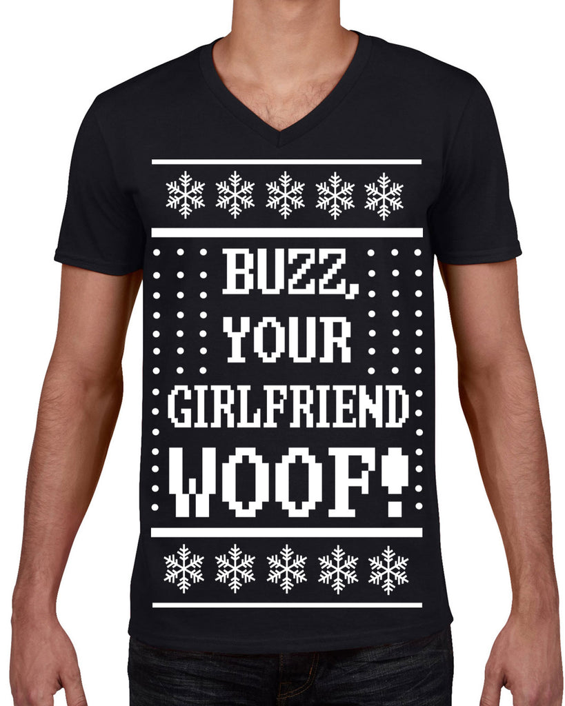 Hot Press Apparel Ugly Christmas Sweater Home Kevin Buzz 90s Movie Alone Holiday Party Gift Present Costume Men's Shirt Funny