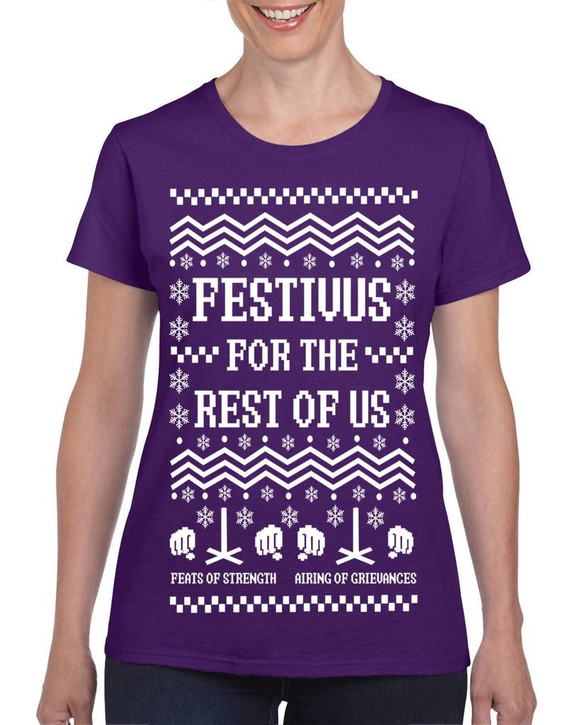 Hot Press Apparel Festival for the Rest of Us Party TV Show Funny Gift Present Seinfeld Holiday Party Ugly Christmas Sweater