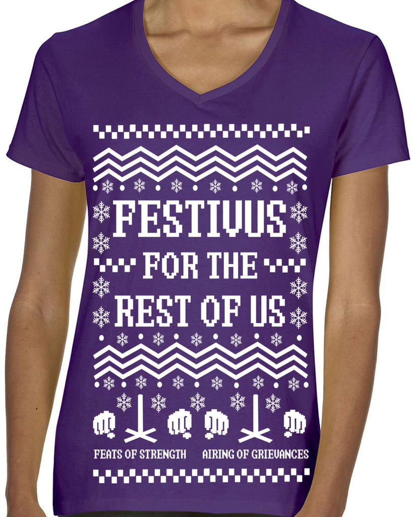 Hot Press Apparel Festival for the Rest of Us Ugly Christmas Sweater Seinfeld Gift Present Holiday Party