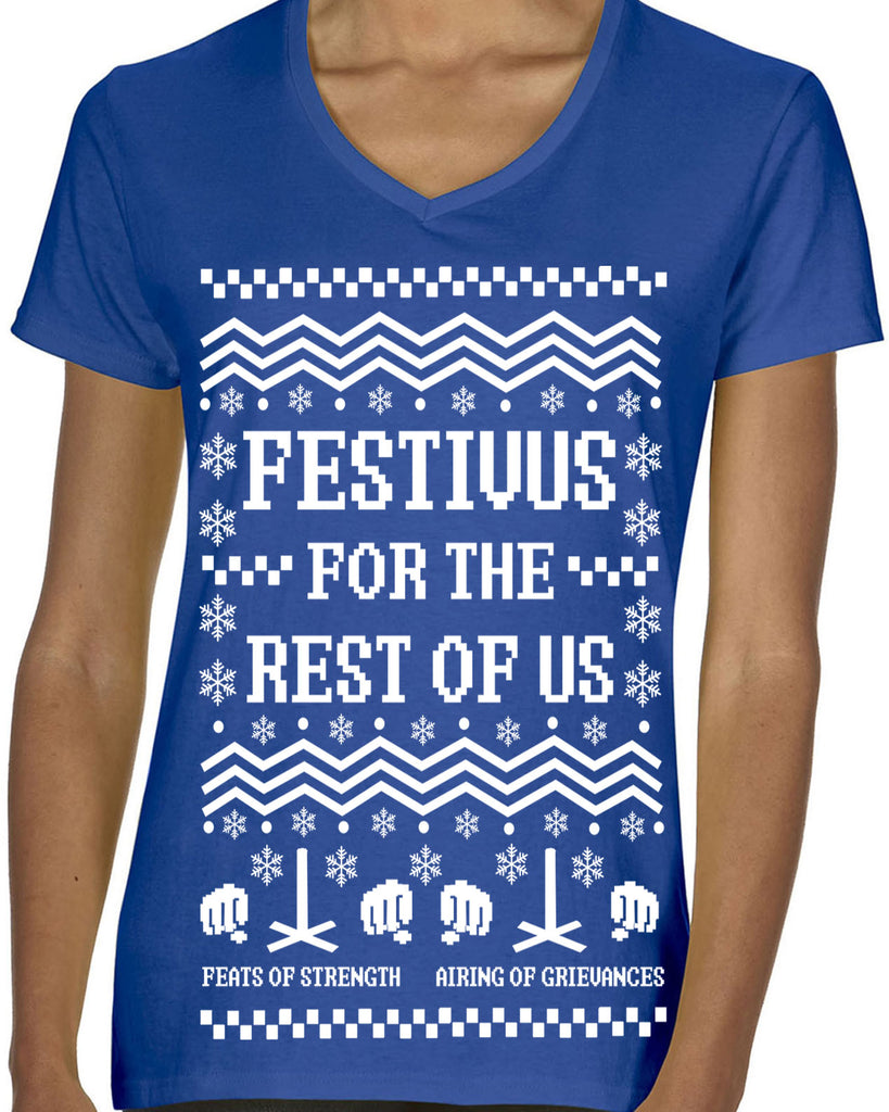 Hot Press Apparel Festival for the Rest of Us Ugly Christmas Sweater Seinfeld Gift Present Holiday Party