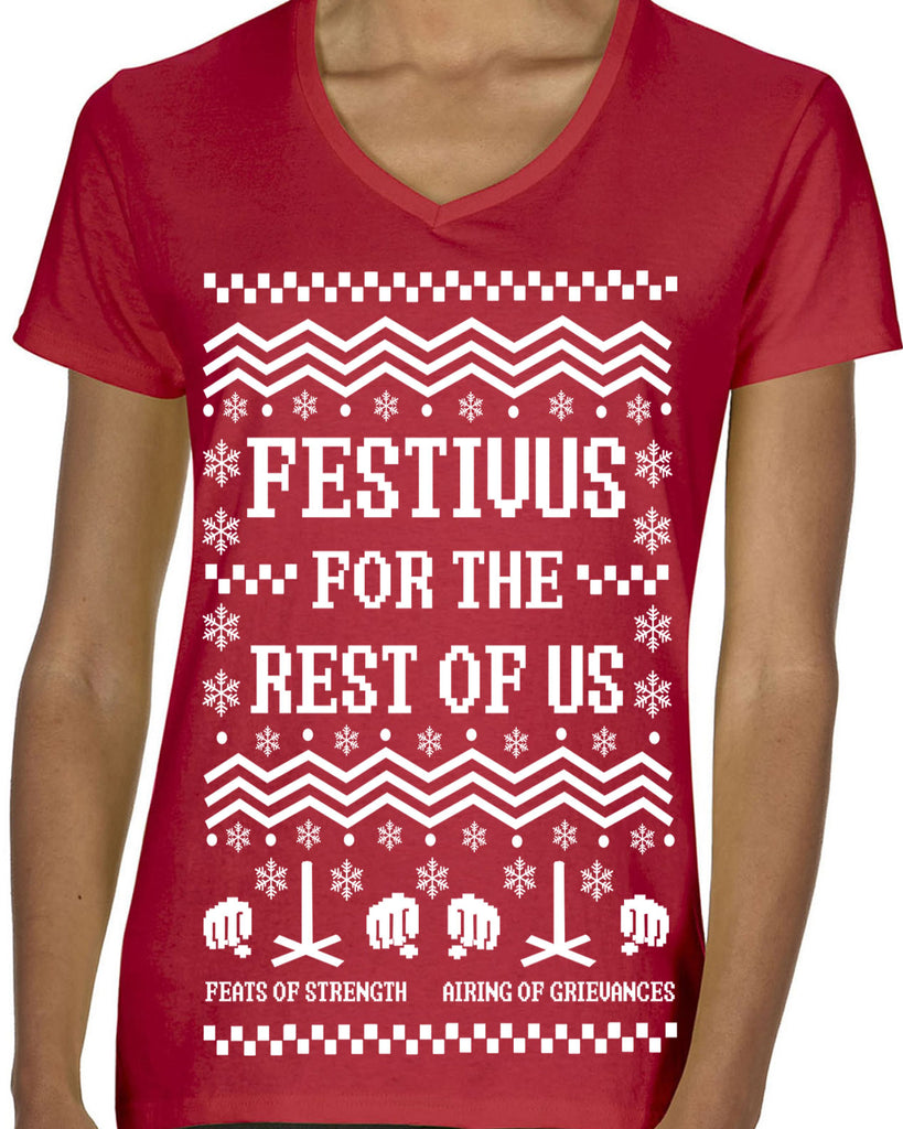 Hot Press Apparel Festival for the Rest of Us Ugly Christmas Sweater Seinfeld Gift Present Holiday Party