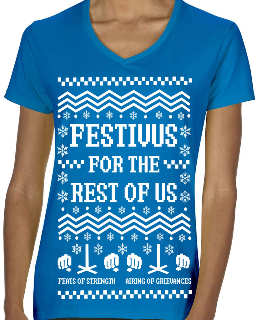 Hot Press Apparel Festival for the Rest of Us Ugly Christmas Sweater Seinfeld Gift Present Holiday Party