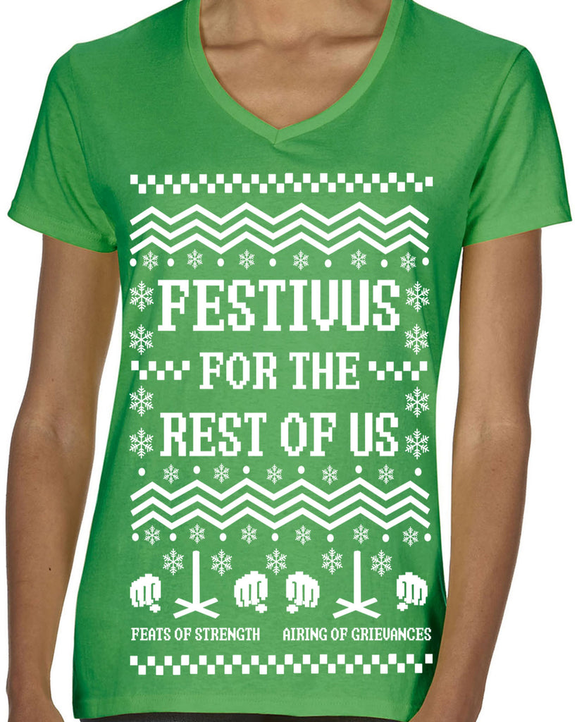 Hot Press Apparel Festival for the Rest of Us Ugly Christmas Sweater Seinfeld Gift Present Holiday Party 