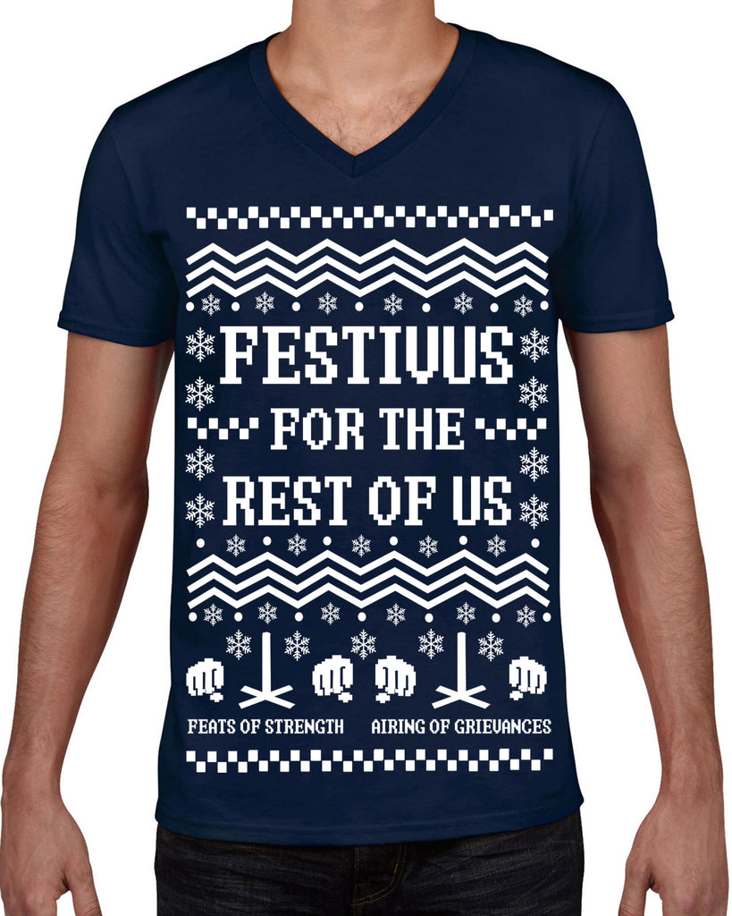 Hot Press Apparel Festival for the Rest of Us Ugly Christmas Sweater Seinfeld Gift Present Holiday Party Seinfeld TV Show