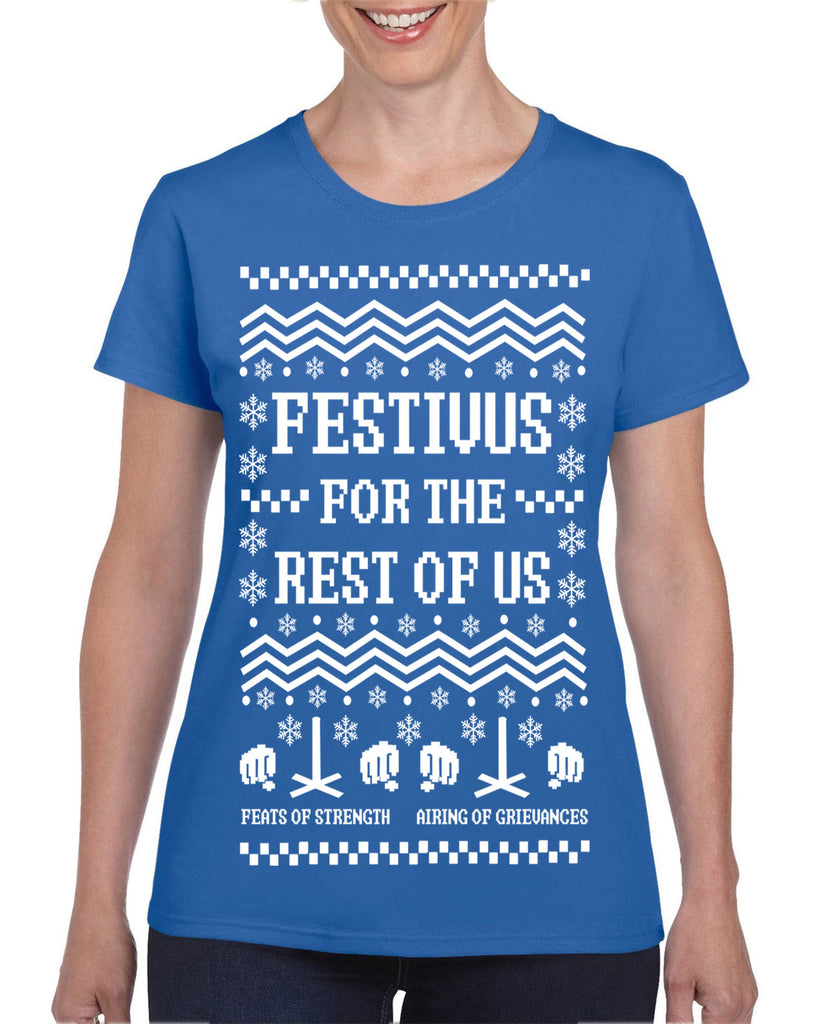 Hot Press Apparel Festival for the Rest of Us Party TV Show Funny Gift Present Seinfeld Holiday Party Ugly Christmas Sweater