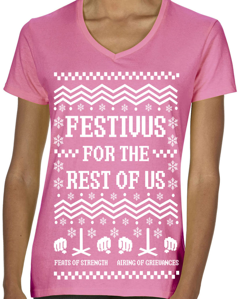 Hot Press Apparel Festival for the Rest of Us Ugly Christmas Sweater Seinfeld Gift Present Holiday Party