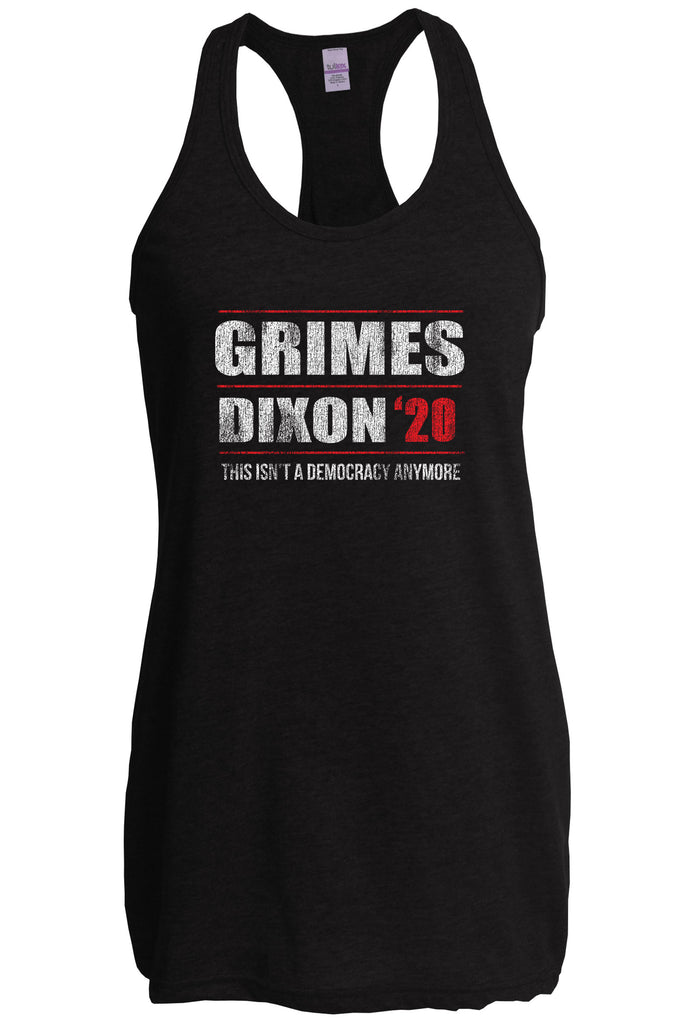 Racer Back racerback Tank Top scary horror zombie walking tv show dead walker daryl rick president campaign
