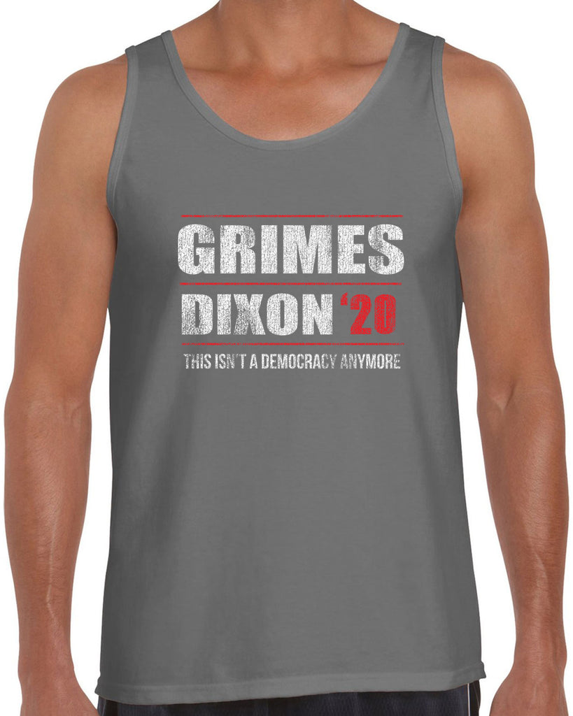 Grimes Dixon 2020 Tank Top scary horror zombie walking tv show dead walker daryl rick president campaign
