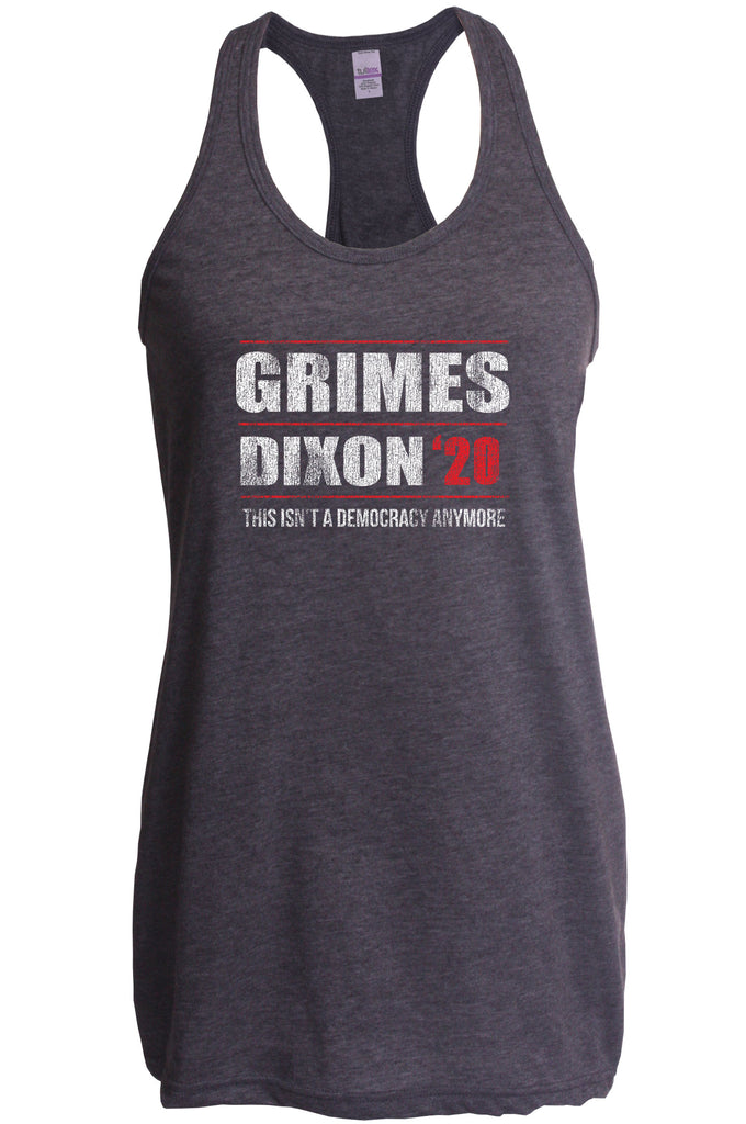 Racer Back racerback Tank Top scary horror zombie walking tv show dead walker daryl rick president campaign