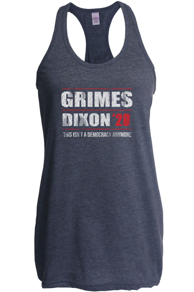 Racer Back racerback Tank Top scary horror zombie walking tv show dead walker daryl rick president campaign