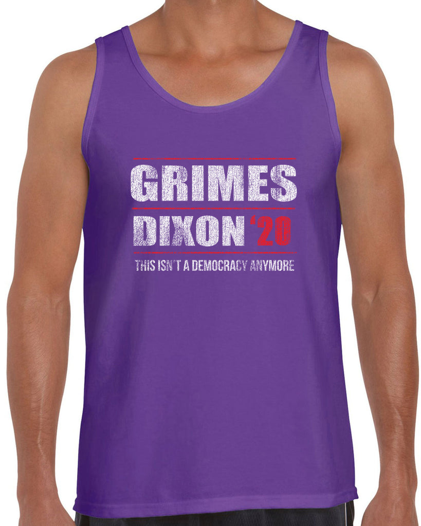 Grimes Dixon 2020 Tank Top scary horror zombie walking tv show dead walker daryl rick president campaign