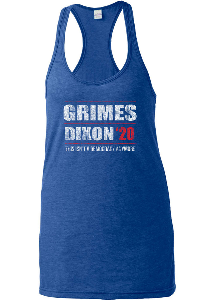 Racer Back racerback Tank Top scary horror zombie walking tv show dead walker daryl rick president campaign