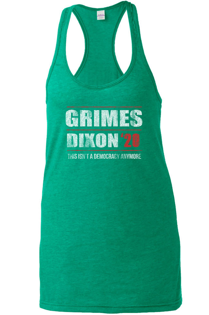 Racer Back racerback Tank Top scary horror zombie walking tv show dead walker daryl rick president campaign