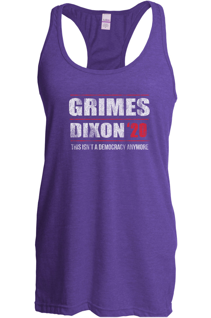 Racer Back racerback Tank Top scary horror zombie walking tv show dead walker daryl rick president campaign