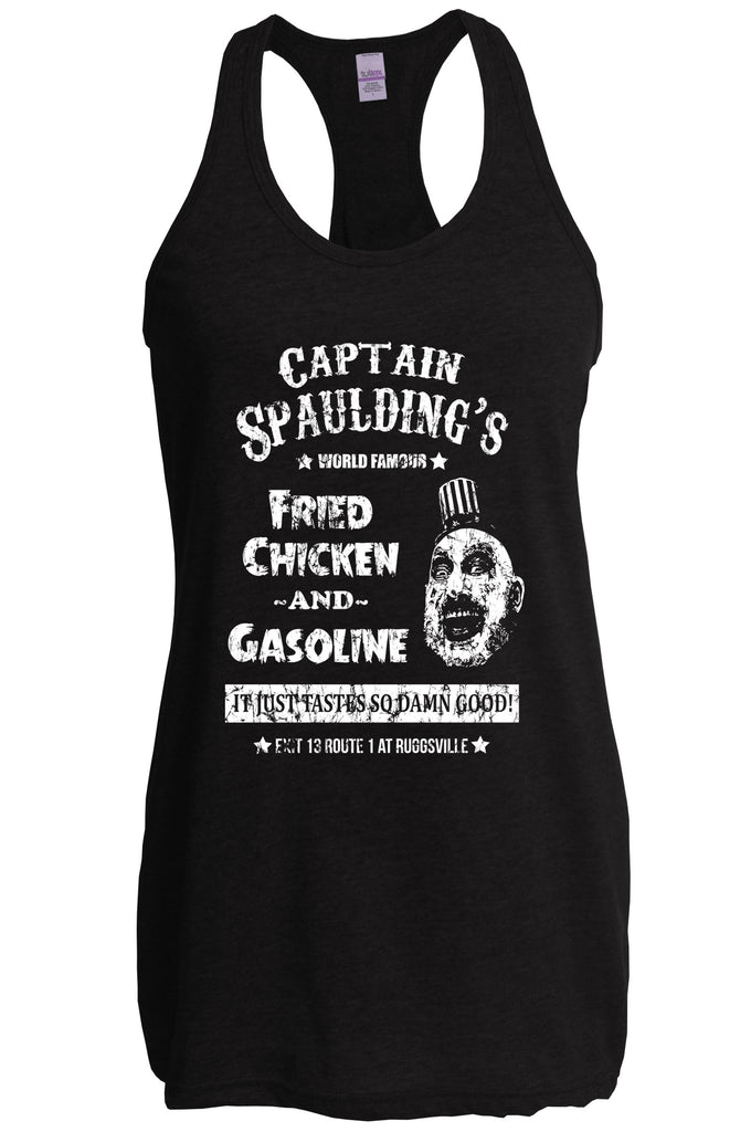 Hot Press Apparel Captain Spaulding Women's Tank Top Clothing Shirt Scary Movie Horror Creepy Clown Movie Costume Halloween Gift Present