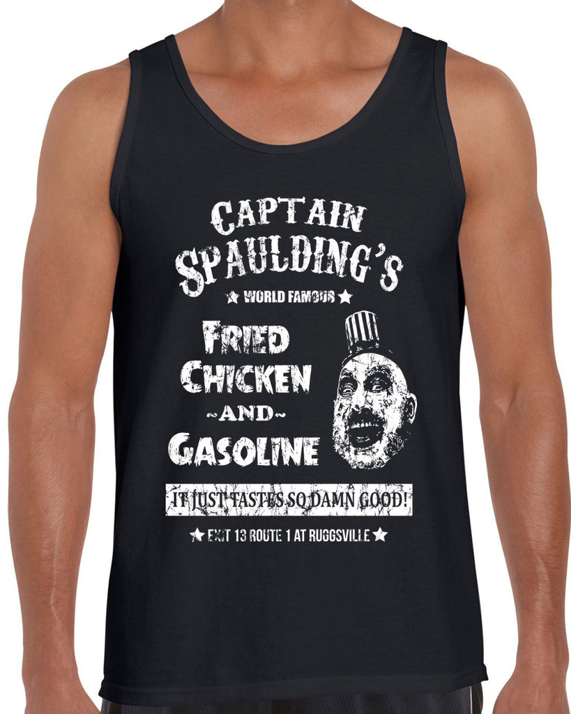 Hot Press Apparel Men's Tank Top Captain Spaulding Horror Movie Scary Halloween Costume Creepy Clown Gift Present Sale Funny Vintage Retro