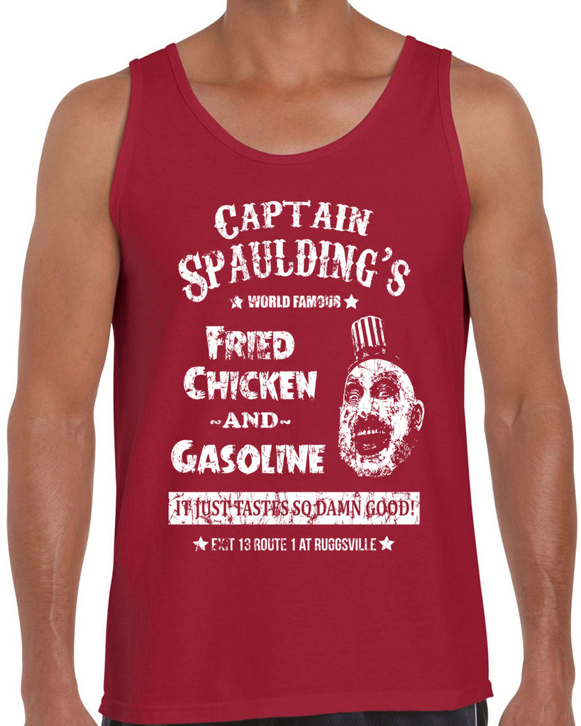 Hot Press Apparel Men's Tank Top Captain Spaulding Horror Movie Scary Halloween Costume Creepy Clown Gift Present Sale Funny Vintage Retro