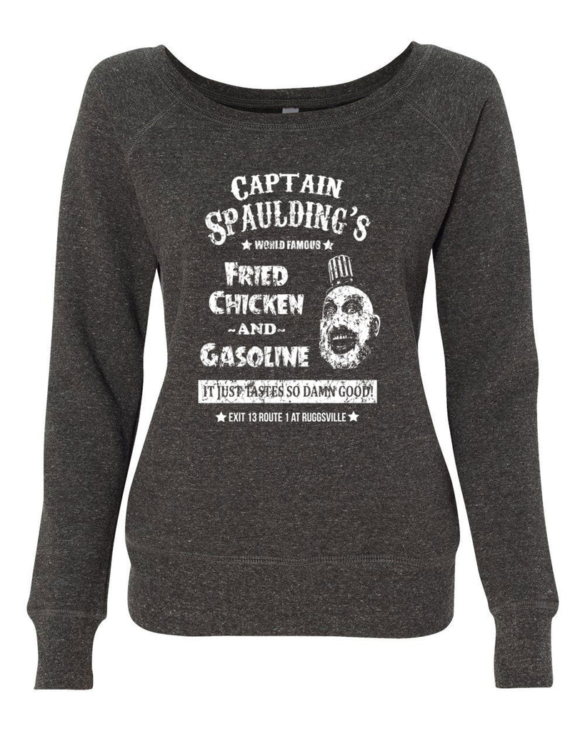 Hot Press Apparel Creepy Clown Costume Captain Spaulding Scary Movie Horror Villain Cult Classic House of a Thousand Corpses Halloween Costume Sale Gift Present Fried Chicken