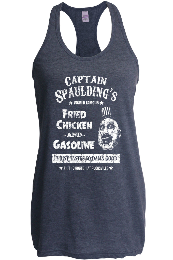 Hot Press Apparel Captain Spaulding Women's Tank Top Clothing Shirt Scary Movie Horror Creepy Clown Movie Costume Halloween Gift Present