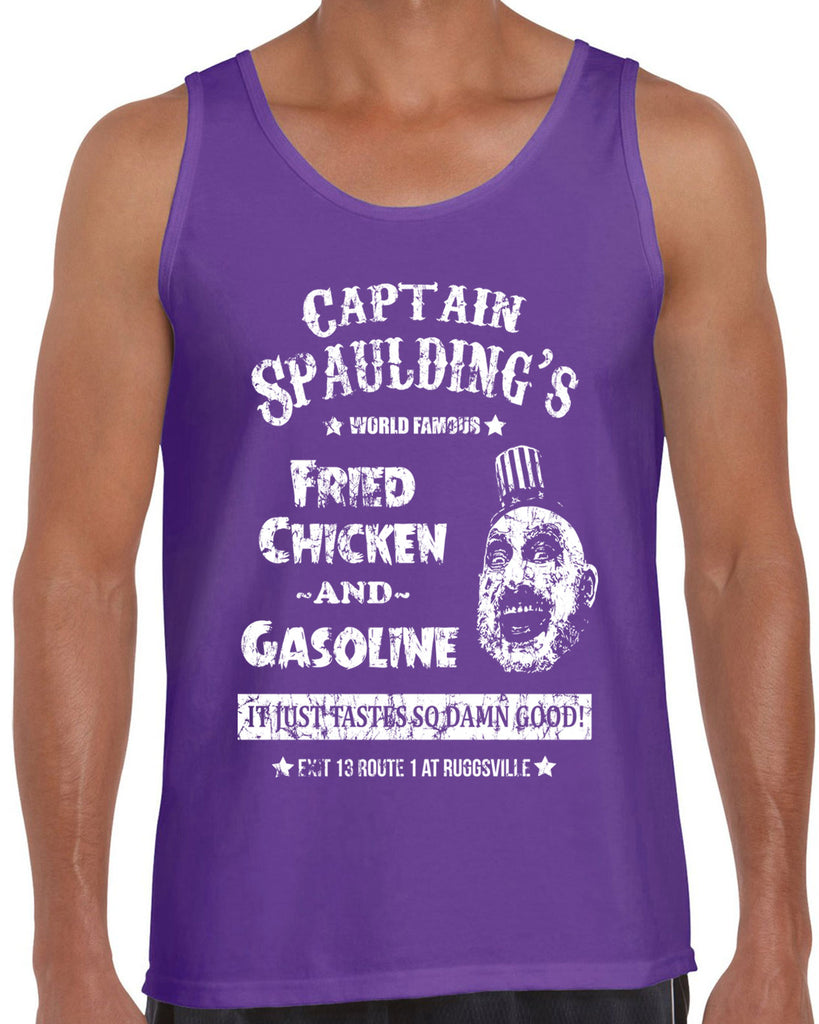 Hot Press Apparel Men's Tank Top Captain Spaulding Horror Movie Scary Halloween Costume Creepy Clown Gift Present Sale Funny Vintage Retro