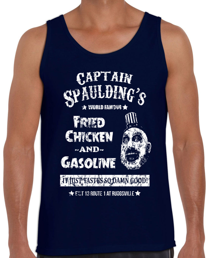 Hot Press Apparel Men's Tank Top Captain Spaulding Horror Movie Scary Halloween Costume Creepy Clown Gift Present Sale Funny Vintage Retro