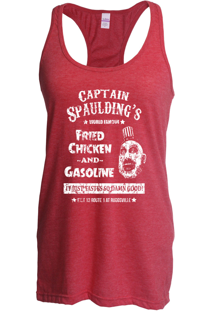 Hot Press Apparel Captain Spaulding Women's Tank Top Clothing Shirt Scary Movie Horror Creepy Clown Movie Costume Halloween Gift Present