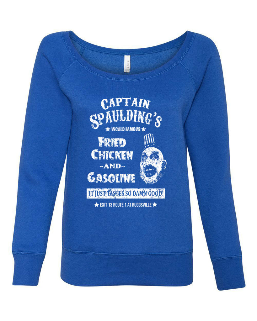 Hot Press Apparel Creepy Clown Costume Captain Spaulding Scary Movie Horror Villain Cult Classic House of a Thousand Corpses Halloween Costume Sale Gift Present Fried Chicken