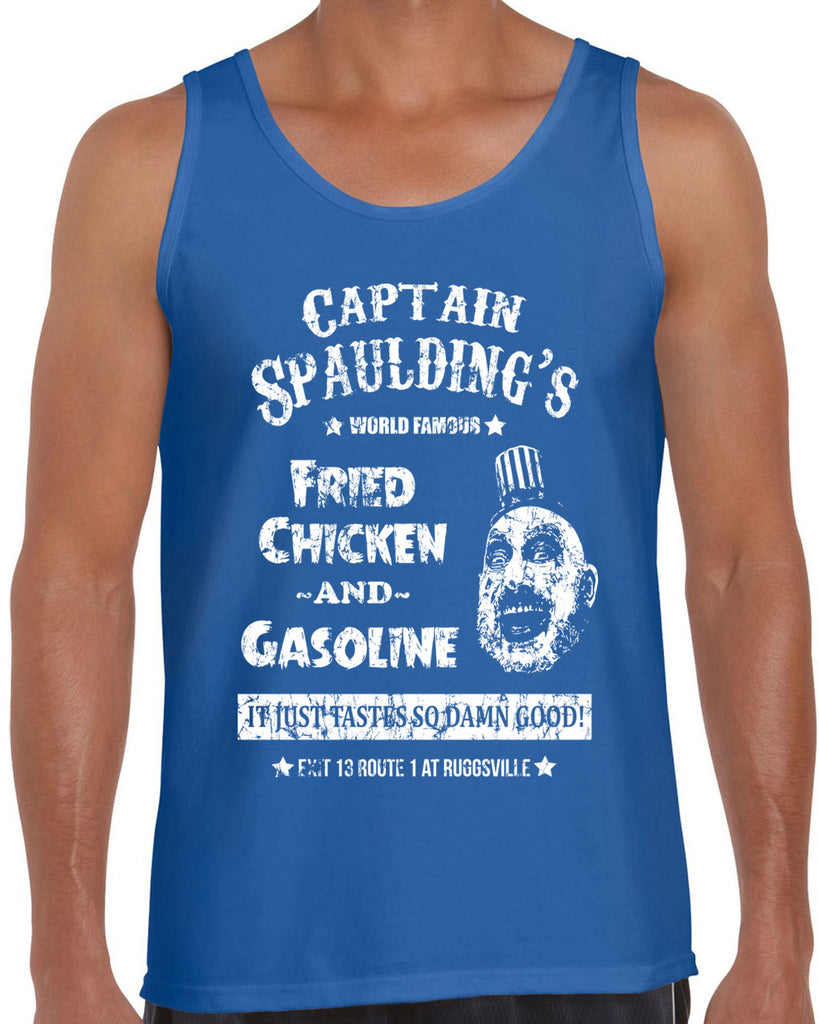 Hot Press Apparel Men's Tank Top Captain Spaulding Horror Movie Scary Halloween Costume Creepy Clown Gift Present Sale Funny Vintage Retro