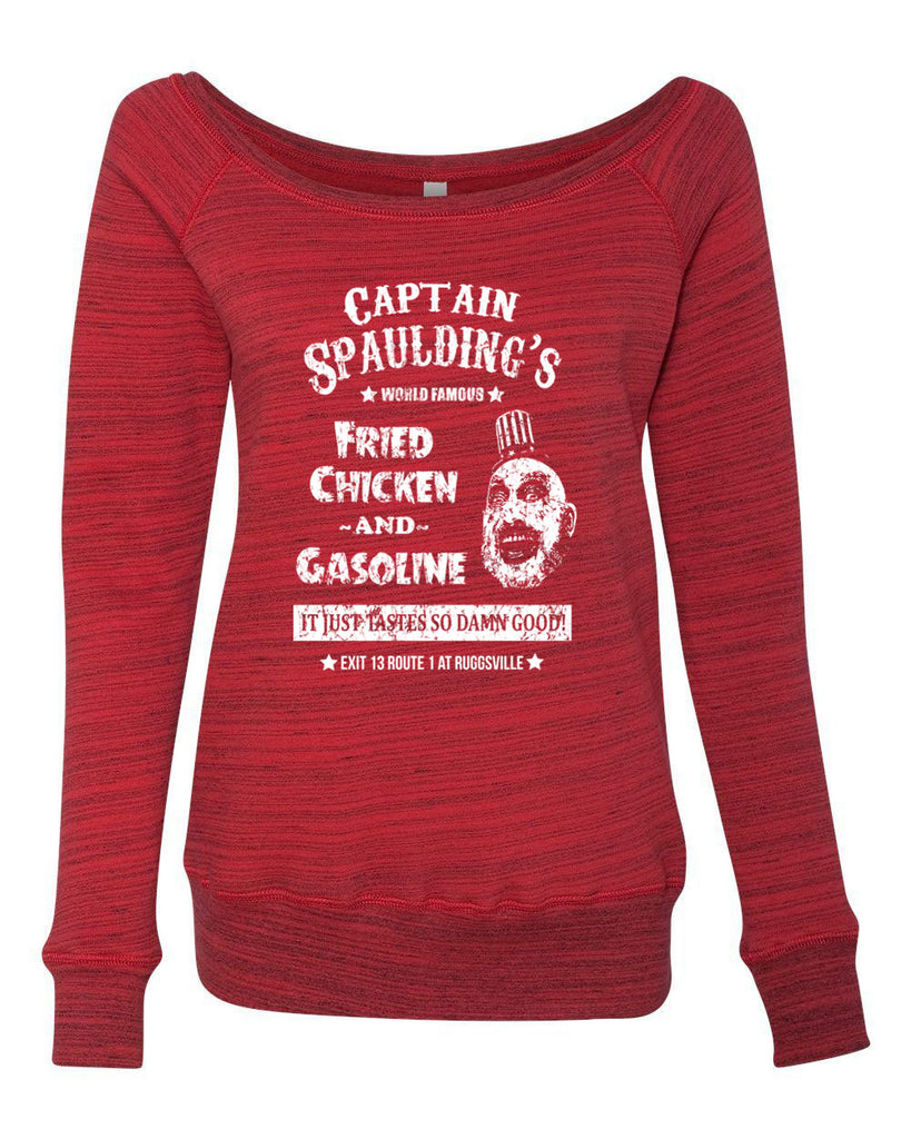 Hot Press Apparel Creepy Clown Costume Captain Spaulding Scary Movie Horror Villain Cult Classic House of a Thousand Corpses Halloween Costume Sale Gift Present Fried Chicken