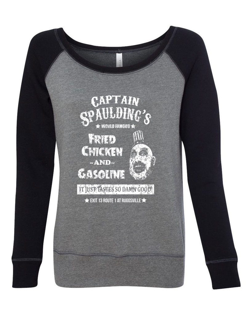 Hot Press Apparel Creepy Clown Costume Captain Spaulding Scary Movie Horror Villain Cult Classic House of a Thousand Corpses Halloween Costume Sale Gift Present Fried Chicken
