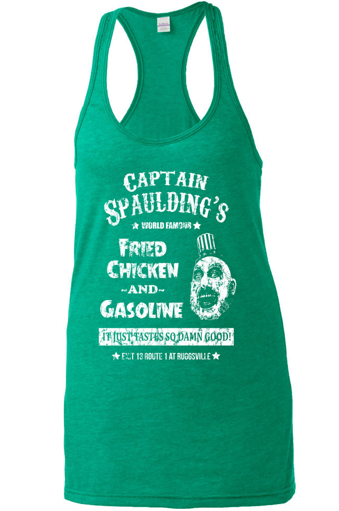 Hot Press Apparel Captain Spaulding Women's Tank Top Clothing Shirt Scary Movie Horror Creepy Clown Movie Costume Halloween Gift Present