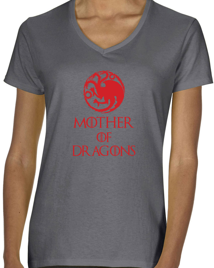 Hot Press Apparel Mother of Dragons House Targaryen Khaleesi TV Show Sci Fi John Snow Queen Princess Westeros The Wall Thrones Unburnt Gift Present Sale Women's Clothing Strong Female