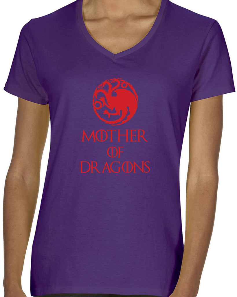 Hot Press Apparel Mother of Dragons House Targaryen Khaleesi TV Show Sci Fi John Snow Queen Princess Westeros The Wall Thrones Unburnt Gift Present Sale Women's Clothing Strong Female