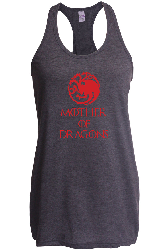 Hot Press Apparel Mother of Dragons Bend the Knee Thrones TV Show Sci Fi Westeros Targaryean Jon Snow Gift Present Sale Women's Tank Top Sleeveless TV Show