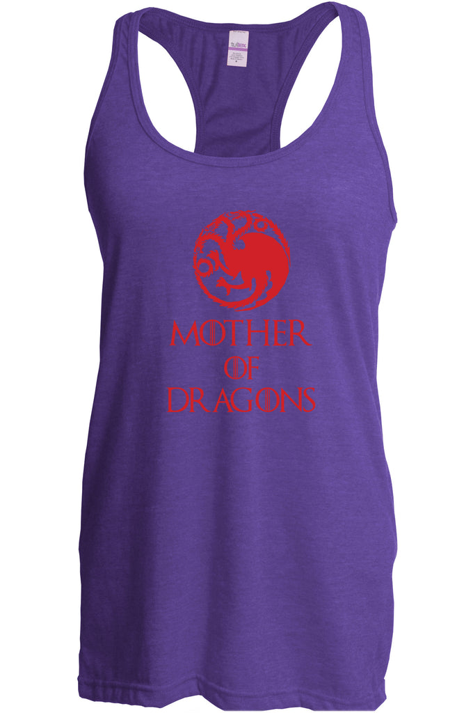 Hot Press Apparel Mother of Dragons Bend the Knee Thrones TV Show Sci Fi Westeros Targaryean Jon Snow Gift Present Sale Women's Tank Top Sleeveless TV Show