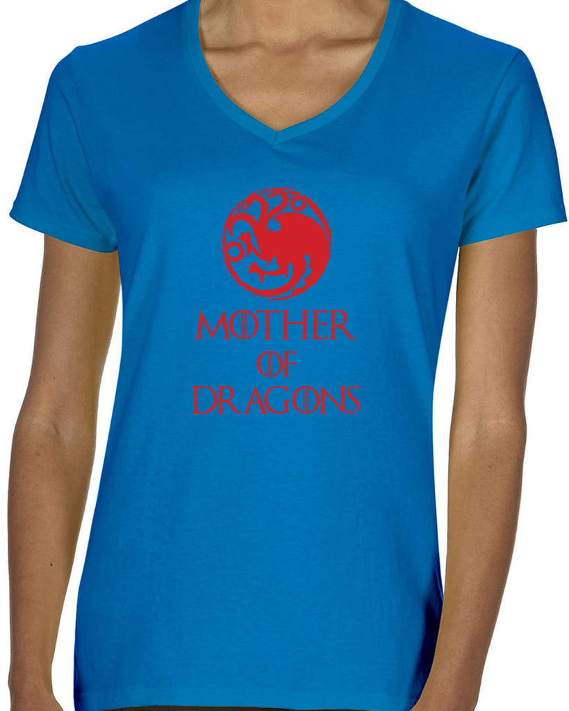 Hot Press Apparel Mother of Dragons House Targaryen Khaleesi TV Show Sci Fi John Snow Queen Princess Westeros The Wall Thrones Unburnt Gift Present Sale Women's Clothing Strong Female