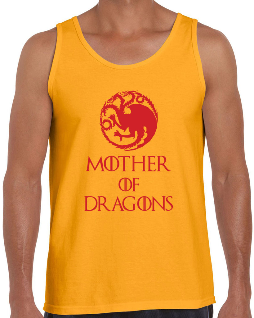 Hot Press Apparel Mother of Dragons Mens Tank Thrones Present Gift Khaleesi Graphic Funny Pop Culture Targaryen