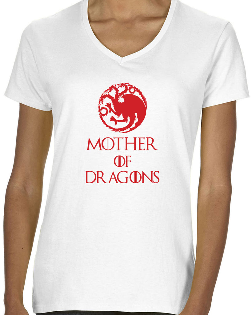 Hot Press Apparel Mother of Dragons House Targaryen Khaleesi TV Show Sci Fi John Snow Queen Princess Westeros The Wall Thrones Unburnt Gift Present Sale Women's Clothing Strong Female
