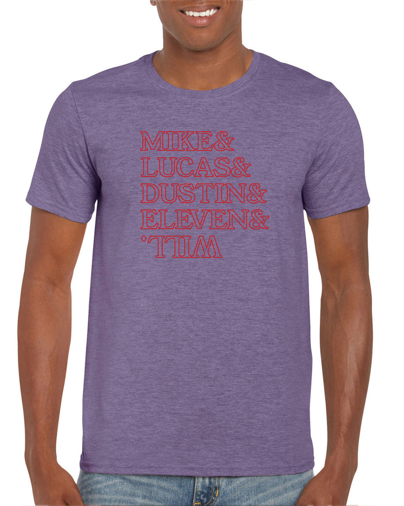 Hot Press Apparel Stranger Names Upside Down 80s TV Show Eleven Dustin Mike Hawkins High School A.V. Club Winona Bitchin Gift Present Sale Costume Retro Vintage